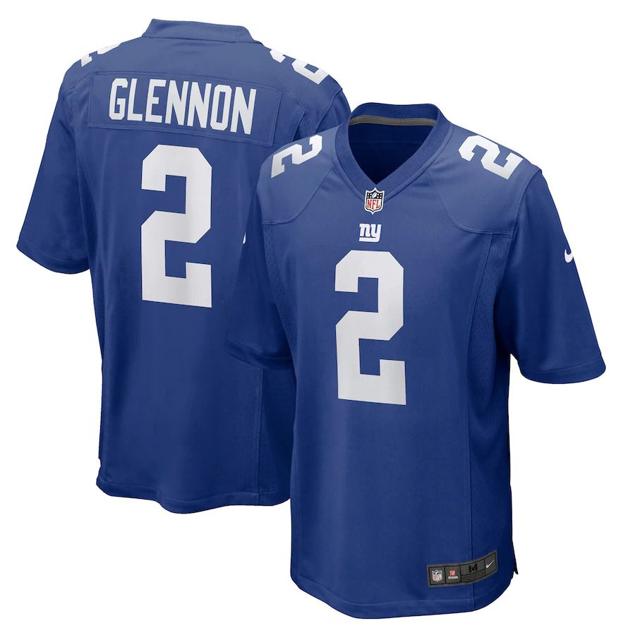 Men New York Giants 2 Mike Glennon Nike Royal Game Player NFL Jersey